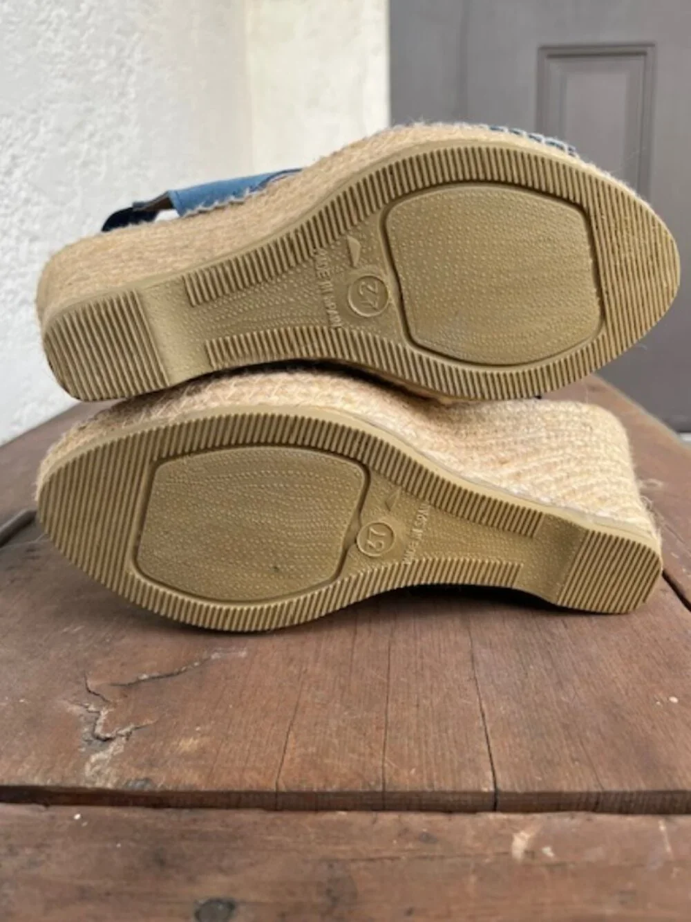 Juncal Aguirre Iris Tinta Blue Suede Wedges - NWOT - Picture 6 of 6